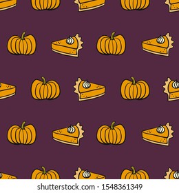 Thanksgiving themed seamless repeat patterns.