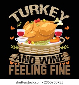 thanksgiving tshart design vector art