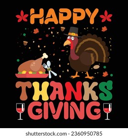 thanksgiving tshart design vector art