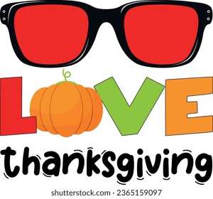 Thanksgiving T-Shirt Design With Colorful Vector And Illustration.