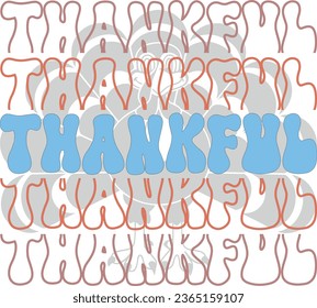 Thanksgiving T-Shirt Design With Colorful Vector And Illustration.