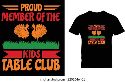 Thanksgiving T-Shirt Design day Template