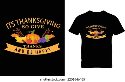 Thanksgiving T-Shirt Design day Template