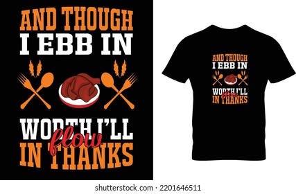 Thanksgiving T-Shirt Design day Template