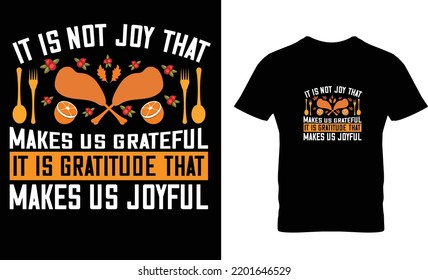 Thanksgiving T-Shirt Design day Template