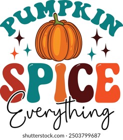 Thanksgiving T-shirt Design, Thanksgiving Retro Design, Retro Fall Quotes Design Template.