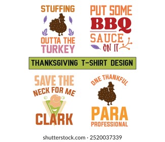 Thanksgiving T-shirt Design, Turkey T-shirt, pie, Pumpkin crew, Love Fall y’all, Turkey squad