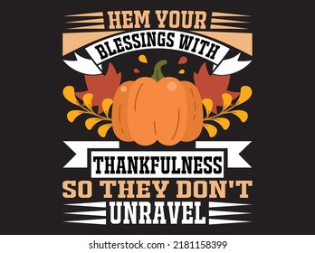 Thanksgiving t-shirt design vector file