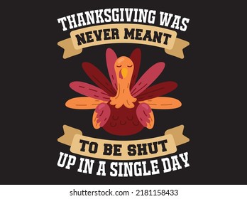 Thanksgiving t-shirt design vector file
