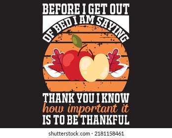 Thanksgiving t-shirt design vector file