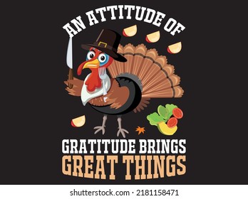 Thanksgiving-T-T-Shirt-Design-Vektordatei