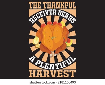 Thanksgiving t-shirt design vector file