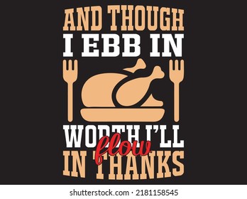 Thanksgiving t-shirt design vector file