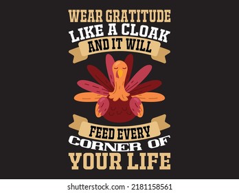 Thanksgiving t-shirt design vector file