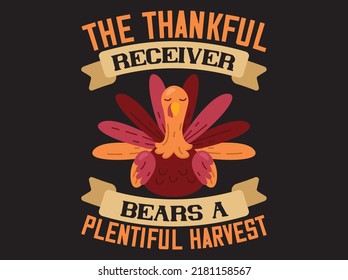 Thanksgiving t-shirt design vector file
