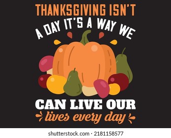 Thanksgiving t-shirt design vector file