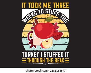 Thanksgiving t-shirt design vector file