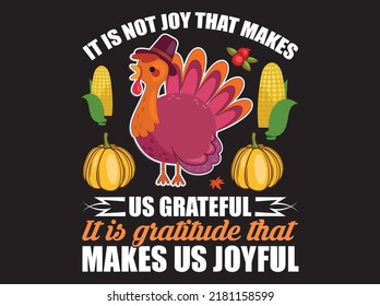 Thanksgiving t-shirt design vector file
