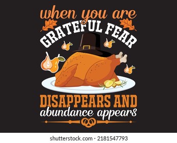 Thanksgiving  t-shirt  design vector file