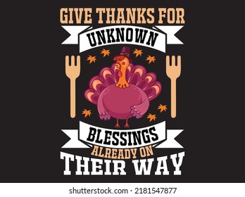 Thanksgiving  t-shirt  design vector file