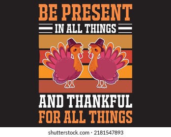 Thanksgiving  t-shirt  design vector file