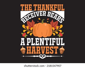 Thanksgiving  t-shirt  design vector file