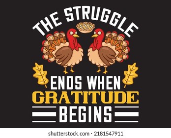 Thanksgiving  t-shirt  design vector file