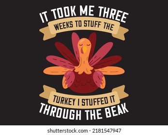 Archivo vectorial de diseño de camisetas de Acción de Gracias