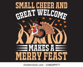 Thanksgiving-T-T-Shirt-Design-Vektordatei