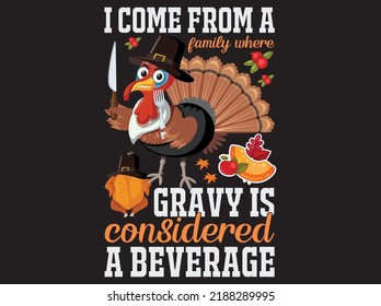 Thanksgiving t-shirt design vector file