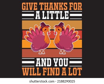 Thanksgiving t-shirt design vector file