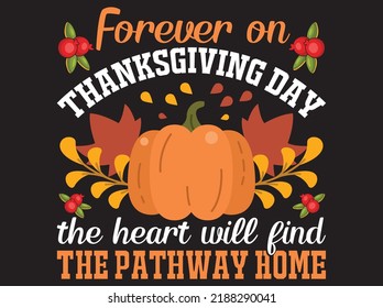 Thanksgiving t-shirt design vector file