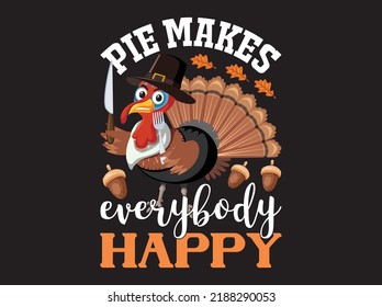 Thanksgiving t-shirt design vector file
