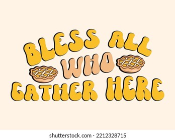 Thanksgiving t-shirt design vector file