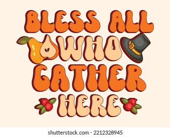 Thanksgiving t-shirt design vector file