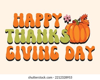 Thanksgiving-T-T-Shirt-Design-Vektordatei