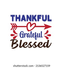 Thanksgiving T-shirt Design Vector. Good for Clothes, Greeting Card, Poster, and Mug Design. Printable Vector Illustration, EPS 10.
