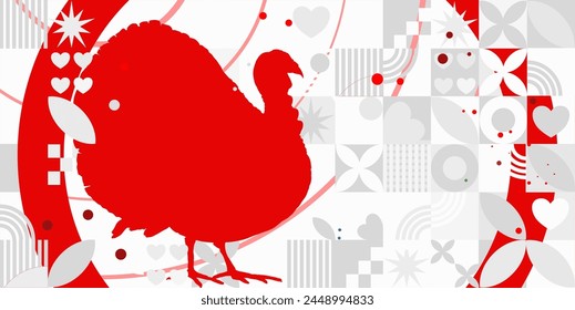 Thanksgiving, turkey, background, banner - vector illustration	