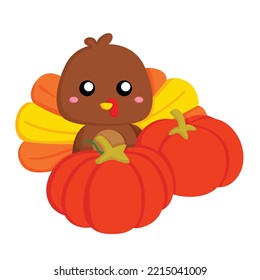 Thanksgiving Turkey Bird Illustration Vector Clipart