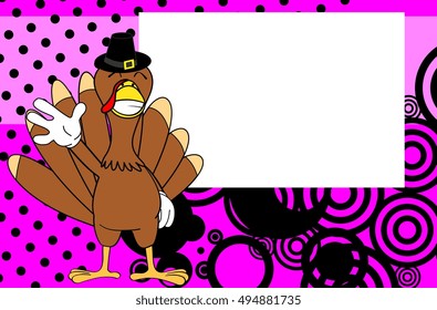 thanksgiving turkey cartoon expression background in vector format