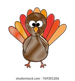 thanksgiving turkey character icon