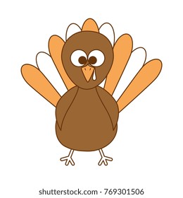thanksgiving turkey character icon