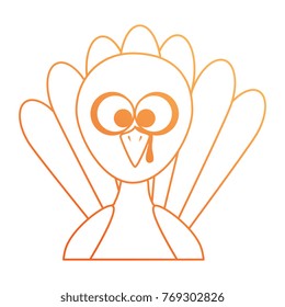 thanksgiving turkey character icon