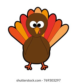 thanksgiving turkey character icon