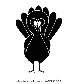 thanksgiving turkey character icon