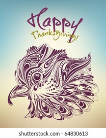 thanksgiving turkey creative card