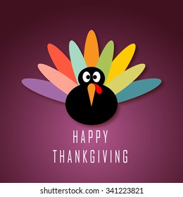 Thanksgiving Turkey Graphic Design Vector Illustration EPS10