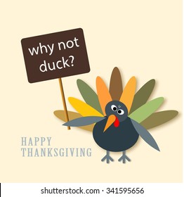 Thanksgiving Turkey Graphic Design Vector Illustration EPS10
