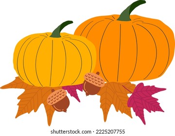 Thanksgiving Turkey Pumpkin Maple Leaf