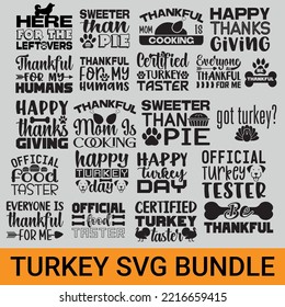 Thanksgiving Turkey SVG Bundle, TURKEY DOG SVG